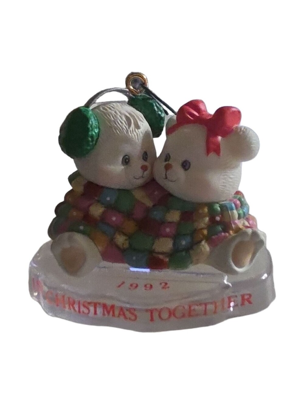 Carlton Cards Heirloom Cuddles Series 1992 "1st Christmas Together" Vintage